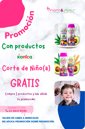 Promoción Corte de Cabello Mom and Sons